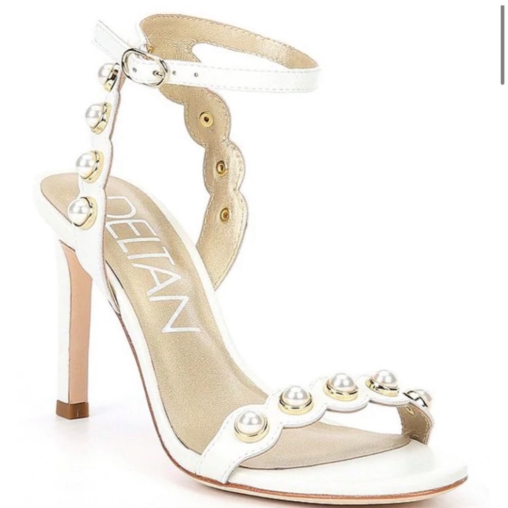 Deltan Maryam Pearl Embellished Heels